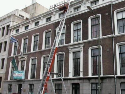 Mauritskade 33 tijdens werkzaamheden