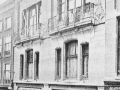 herkomst: Joh. Mutters jr. architect &amp;#039;s-Gravenhage. Uitgevoerde gebouwen, projecten enzv. Augustus 1916. Uitgegeven door Dr. Gustav Schueler te Bussum.